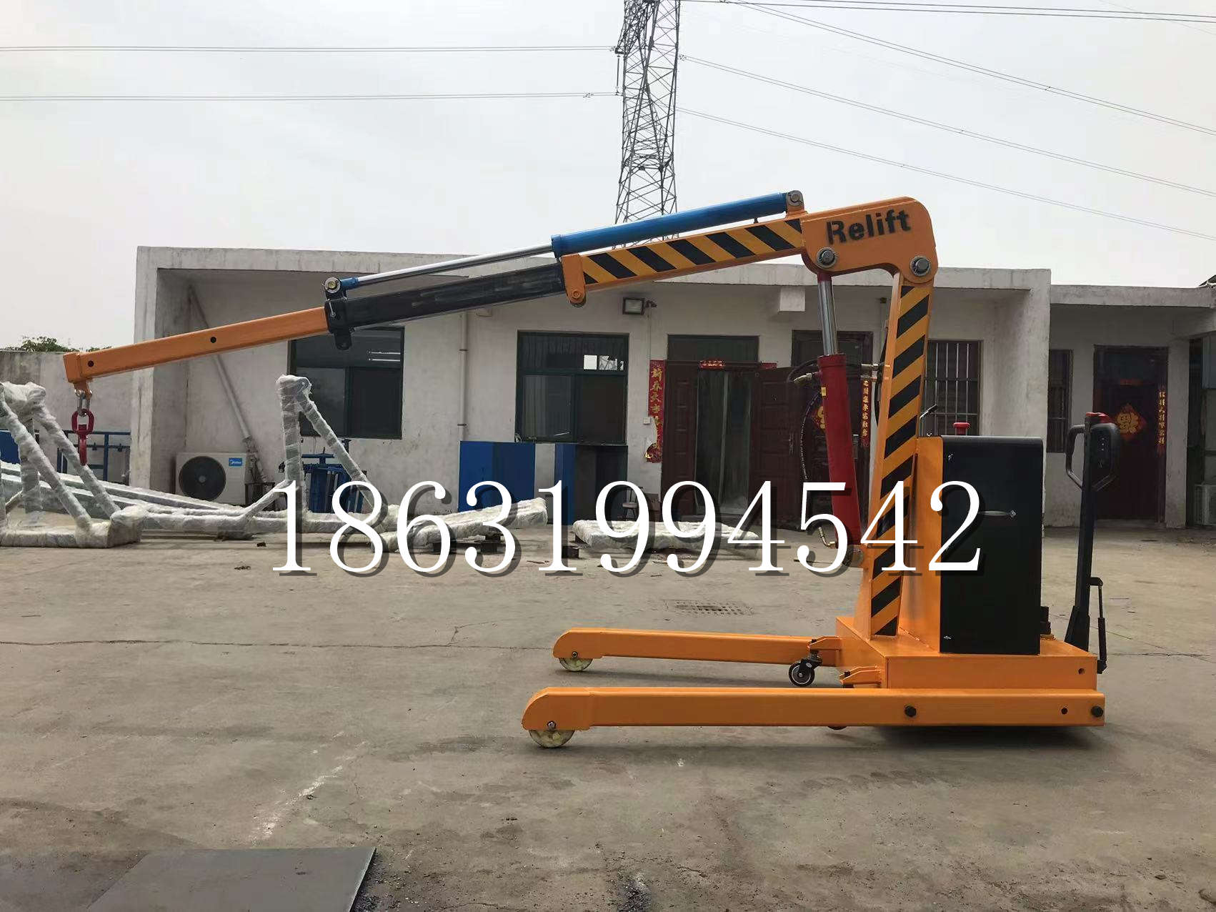 千山区久征定做3吨三轮随车吊 农用园林绿化移树吊 平板工程用小吊机